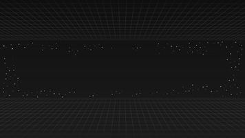 Black future retro line background, style futuristic synth retro wave vector