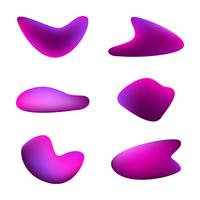 Gradient vivid shapes vector