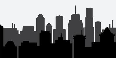 Silhouette of the city vector