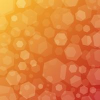 Sunny geometric abstract techno background with hexagons vector