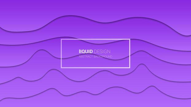 Abstract liqiud multi layers 3d design. Dynamic concept design or flowing liquid illustration for website template. Papercut. vector