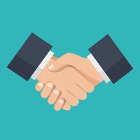 Handshake of business partners,Handshake icon vector