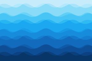 Abstract blue waves background for design vector