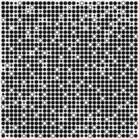 Monochrome minimal background with black and white dots vector