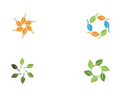 ecology logo nature element vector