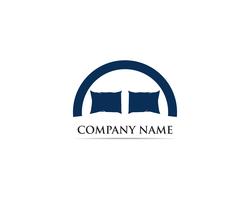 Bed logo vector template illustrator