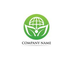 Go green logo vector illustration