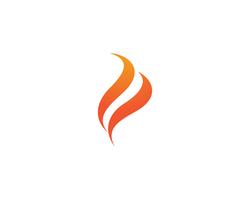 Fire logo vector template