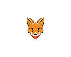 Fox logo vector template illustrator