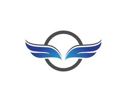 Falcon wing ilustrador y logo vector de símbolo