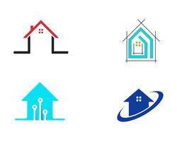 Home logo building vectors