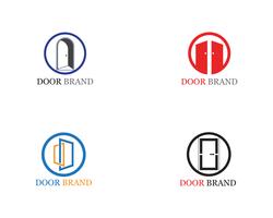 door logo vector template illustration