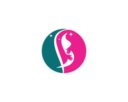 Pregnant logo template vector icon illustration 