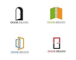 door logo vector template illustration