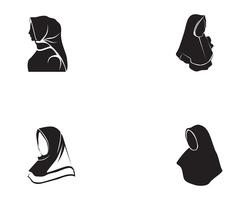 hijab vector black