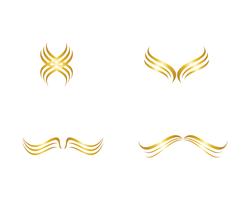 Hair wave logo vector ion template illustrations