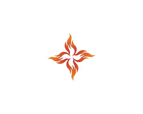 Fire vector icon logo