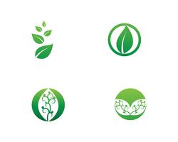  green leaf ecology nature element vector