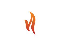 Fire vector icon logo