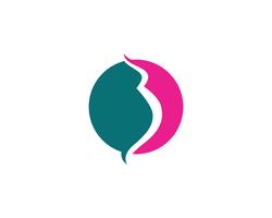 Pregnant logo template vector icon illustration 