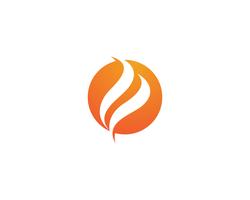 Fire logo vector template