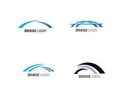 Bridge logo and symbol vector template building