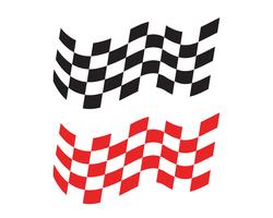 Race flag icon, simple design race flag logo vector