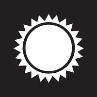 Icono de sol símbolo de signo vector