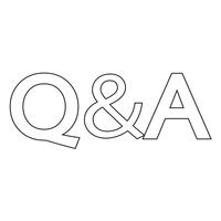 question answer icon vector