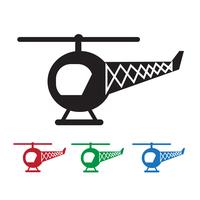 Helicóptero icono símbolo signo vector