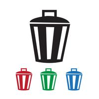 Bin Icon  symbol sign vector