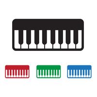 Icono de piano símbolo de signo vector