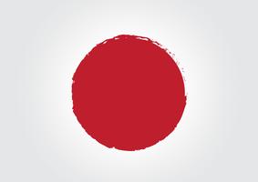 Símbolo de la bandera de Japón signo vector