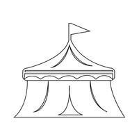 icono de circo símbolo signo vector