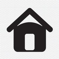 home icon  symbol sign vector