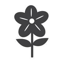 Icono de la flor símbolo de signo vector