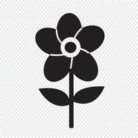 Flower icon  symbol sign vector