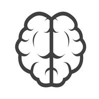 Brain icon  symbol sign vector