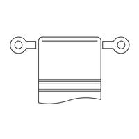 towel icon  symbol sign vector