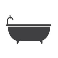 Bathtub icon  symbol sign