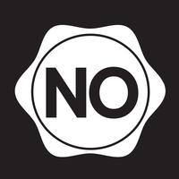 no button  symbol sign vector