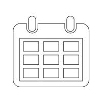 Calendar icon  symbol sign vector