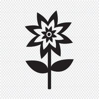 Flower icon  symbol sign vector