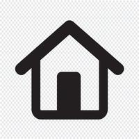 home icon  symbol sign vector