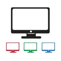 monitor icon  symbol sign vector