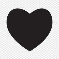 Icono del corazón símbolo de signo vector