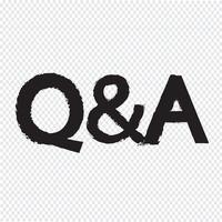 question  answer icon vector