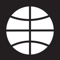 icono de baloncesto símbolo signo vector