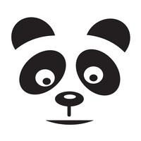 icono de panda símbolo de signo vector