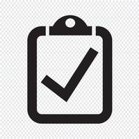 checklist icon  symbol sign vector